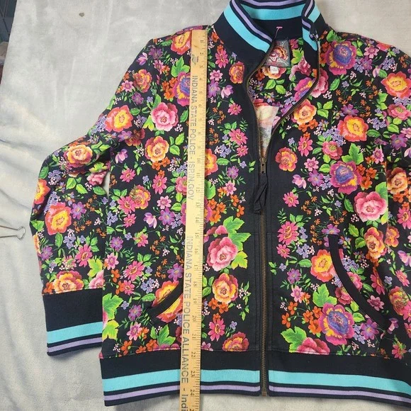 Johnny Was Cantero Floral Printed Tracksuit Jacket Joggers Sweatsuit Lounge - Picture 3 of 13